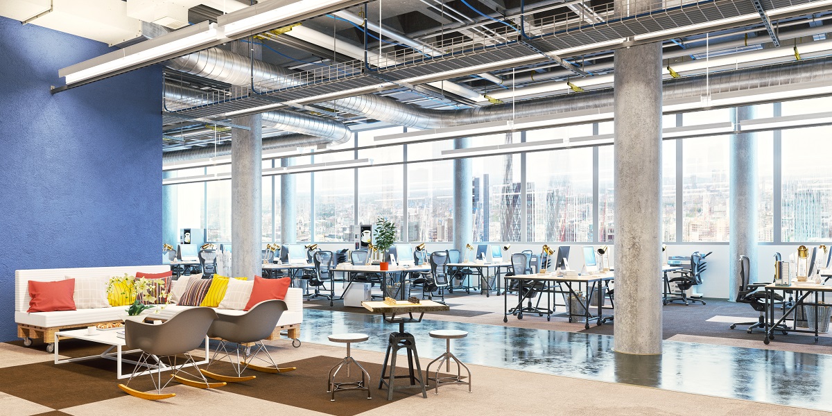 large office space interior